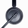 Bluetoothヘッドセット（片耳・単一指向性・Windows・Mac・軽量・無線・USB-C充電・両耳対応・マルチペアリング・大型イヤーパッド・ブラック）