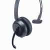 Bluetoothヘッドセット（片耳・単一指向性・Windows・Mac・軽量・無線・USB-C充電・両耳対応・マルチペアリング・大型イヤーパッド・ブラック）