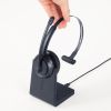 Bluetoothヘッドセット（片耳・充電クレードル付き・単一指向性・Windows・Mac・軽量・2.4G・無線・両耳対応・マルチペアリング・大型イヤーパッド・ブラック）