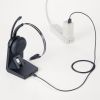 Bluetoothヘッドセット（片耳・充電クレードル付き・単一指向性・Windows・Mac・軽量・2.4G・無線・両耳対応・マルチペアリング・大型イヤーパッド・ブラック）