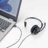 Bluetoothヘッドセット（片耳・充電クレードル付き・単一指向性・Windows・Mac・軽量・2.4G・無線・両耳対応・マルチペアリング・大型イヤーパッド・ブラック）