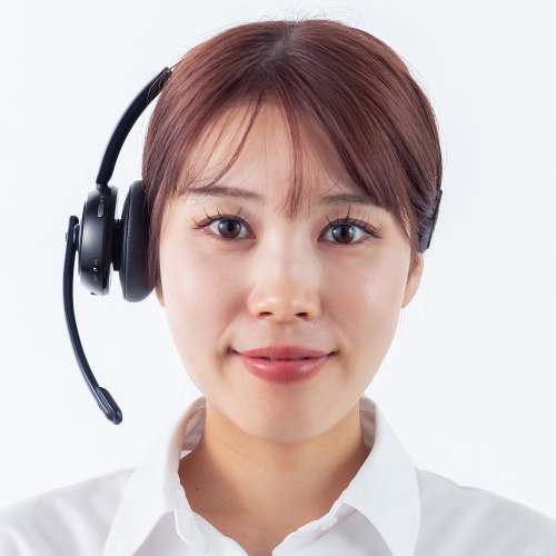 Bluetoothヘッドセット（片耳・充電クレードル付き・単一指向性・Windows・Mac・軽量・2.4G・無線・両耳対応・マルチペアリング・大型イヤーパッド・ブラック）