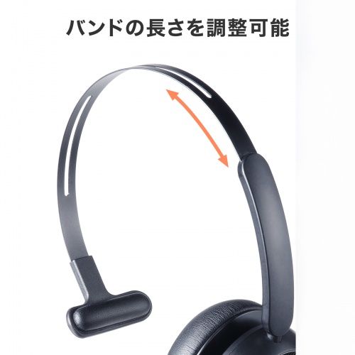 Bluetoothヘッドセット（片耳・充電クレードル付き・単一指向性・Windows・Mac・軽量・2.4G・無線・両耳対応・マルチペアリング・大型イヤーパッド・ブラック）