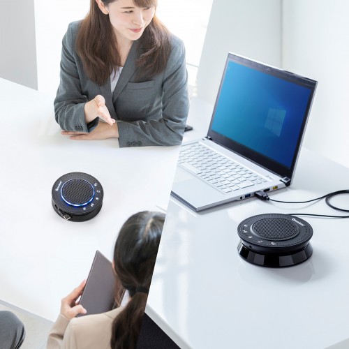 会議スピーカーフォン（Bluetooth・USB接続対応・Skype・Zoom）