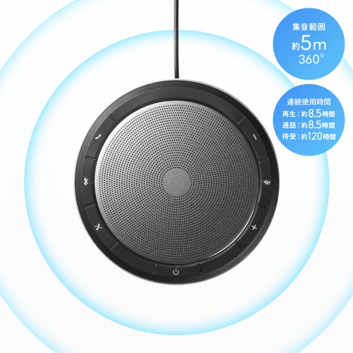 スピーカーフォン｜Bluetooth・USB・会議・全指向性マイク対応