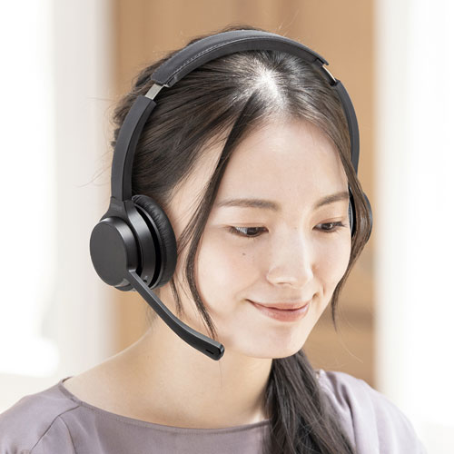 ヘッドセット（Bluetooth・両耳タイプ・単一指向性マイク） MM