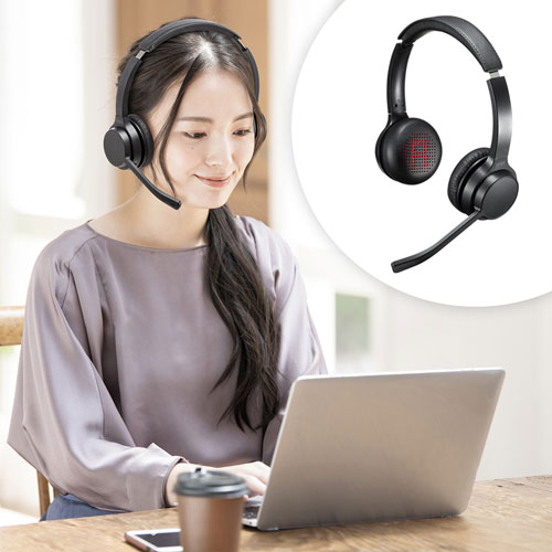 BTSスペシャルセット ヘッドセット（Bluetooth・両耳タイプ・単一指向性マイク） MM