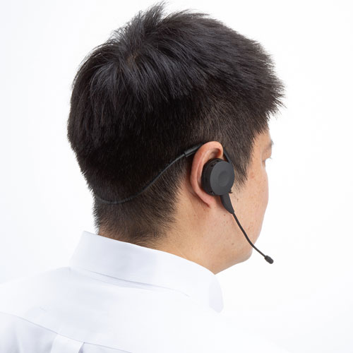 Bluetoothヘッドセット（両耳・ヘッドバンドタイプ・外付けマイク付き） MM-BTSH63BK サンワサプライ