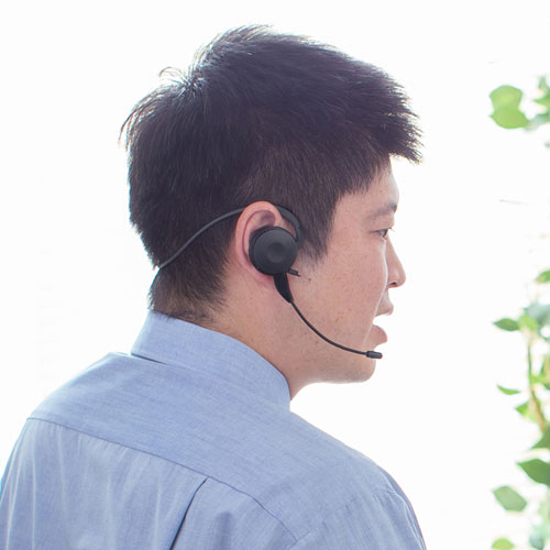 Bluetoothヘッドセット（両耳・ヘッドバンドタイプ・外付けマイク付き） MM-BTSH63BK サンワサプライ