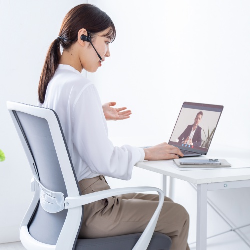 ヘッドセット（オープンイヤー型・Bluetooth・マイク付き・防水・空気伝導・Type-C充電・ネックバンド・開放型・イヤホン・軽量・両耳・無線・ブラック）