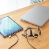 Bluetoothヘッドセット（オープンイヤー・有線対応・両耳・収納ポーチ付・単一指向性マイク・ENCノイズキャンセル・U0SB-C充電・無線）