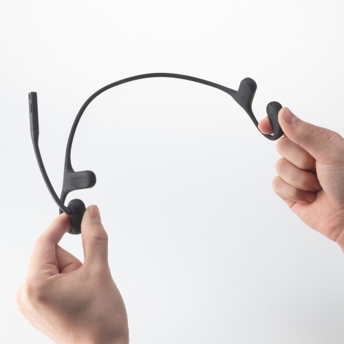 Bluetoothヘッドセット（オープンイヤー・有線対応・両耳・収納ポーチ付・単一指向性マイク・ENCノイズキャンセル・U0SB-C充電・無線）