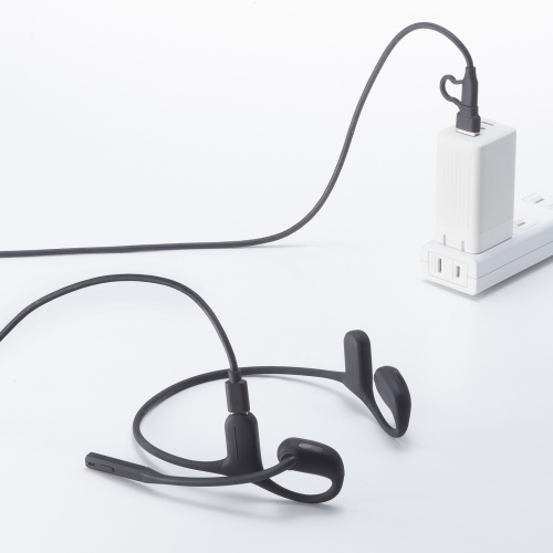Bluetoothヘッドセット（オープンイヤー・有線対応・両耳・収納ポーチ付・単一指向性マイク・ENCノイズキャンセル・U0SB-C充電・無線）