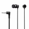 ステレオイヤホン（カナル型・3.5mmイヤホンジャック・ケーブル長1.2m・ブラック）