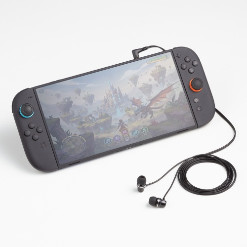 ステレオイヤホン（カナル型・3.5mmイヤホンジャック・ケーブル長1.2m・ブラック）