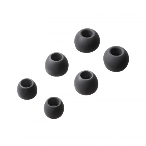 ステレオイヤホン（カナル型・3.5mmイヤホンジャック・ケーブル長1.2m・ブラック）