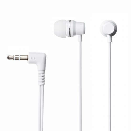 ステレオイヤホン（カナル型・3.5mmイヤホンジャック・ケーブル長1.2m・ホワイト）