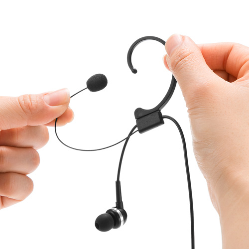 ヘッドセット（4極・カナル・マイク・片耳・スマホ・イヤホン・イヤー