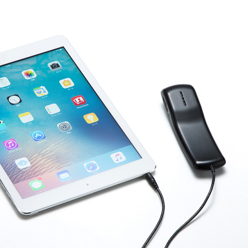 ヘッドセット(4極・受話器・スカイプ・タブレット・PC・ブラック)