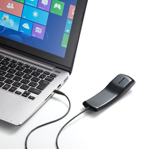 ヘッドセット(4極・受話器・スカイプ・タブレット・PC・ブラック)