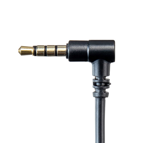 ヘッドセット（4極対応・単一指向性・フレキシブルアーム・タブレット・スマホ・ブラック）