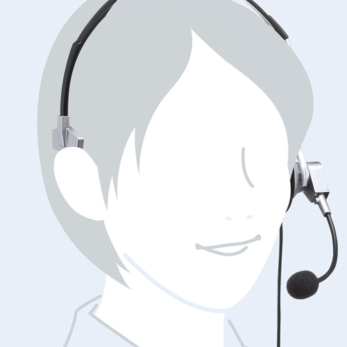 マルチメディアPCヘッドセット（交換用イヤーパッド付き） MM-HS519NCN サンワサプライ