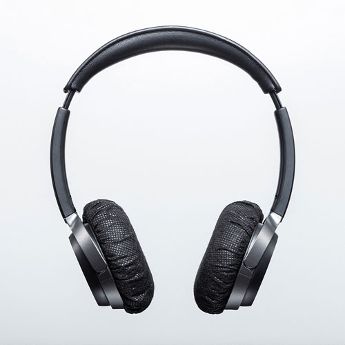 ヘッドホンイヤーパッドカバー（不織布・100枚・ブラック）