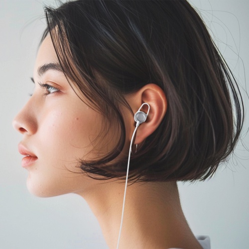 USB Type-Cイヤホンマイク（カナル型・マイク付きリモコン・アルミ製・スマホ・タブレット・ゲーム機・パソコン・ケーブル長約1.2m・ホワイト）