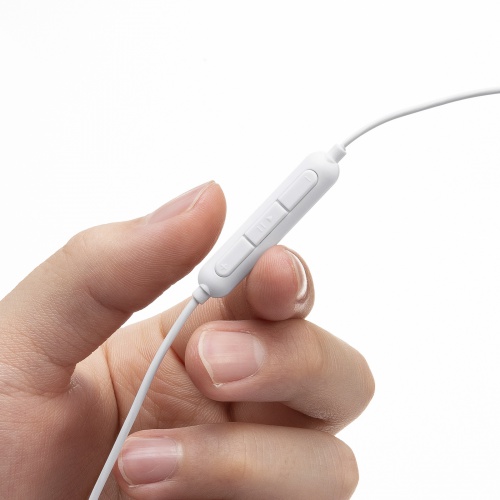 USB Type-Cイヤホンマイク（カナル型・マイク付きリモコン・アルミ製・スマホ・タブレット・ゲーム機・パソコン・ケーブル長約1.2m・ホワイト）