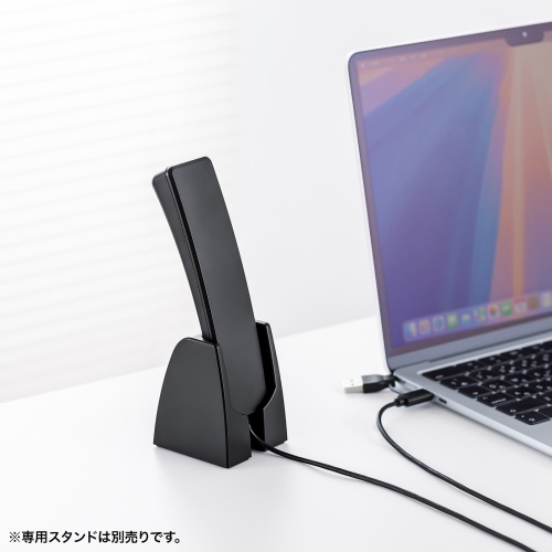 USBハンドセット（USB受話器・音量調節可能・Zoom・Microsoft Teams・Google Meet・Windows・Mac・軽量・ケーブル1.8ｍ・無（全）指向性）