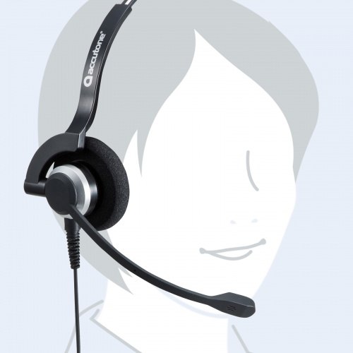 USBヘッドセット（片耳・手元スイッチ・スカイプ）