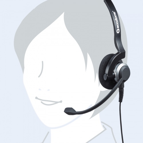 USBヘッドセット（片耳・手元スイッチ・スカイプ）