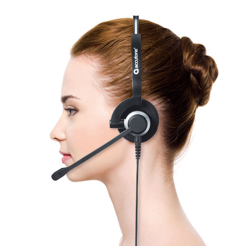 USBヘッドセット（片耳・手元スイッチ・スカイプ）