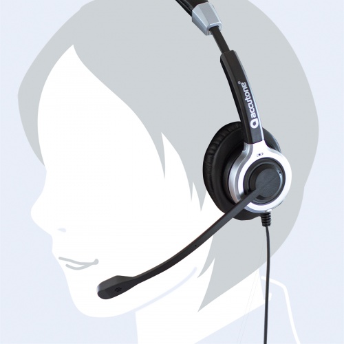 USBヘッドセット（ノイズキャンセリングマイク付き・片耳タイプ）