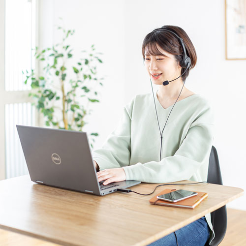 折り畳み式USBヘッドセット