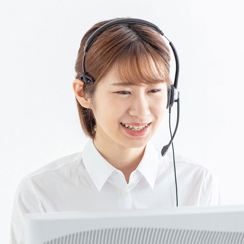 USBヘッドセット（片耳・オーバーヘッド）