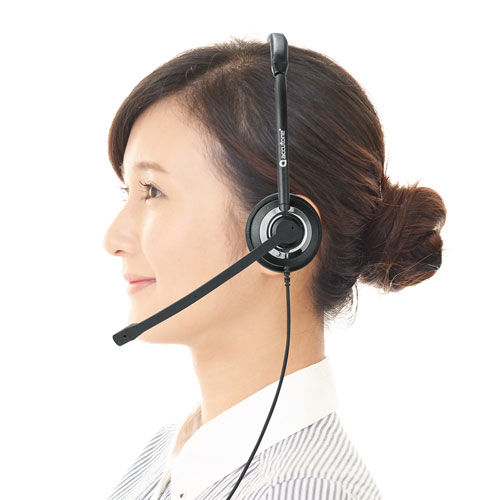 USBヘッドセット（片耳・オーバーヘッド）