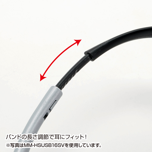 USBヘッドセット（両耳・手元スイッチつき・Zoom・Skype・ホワイト）