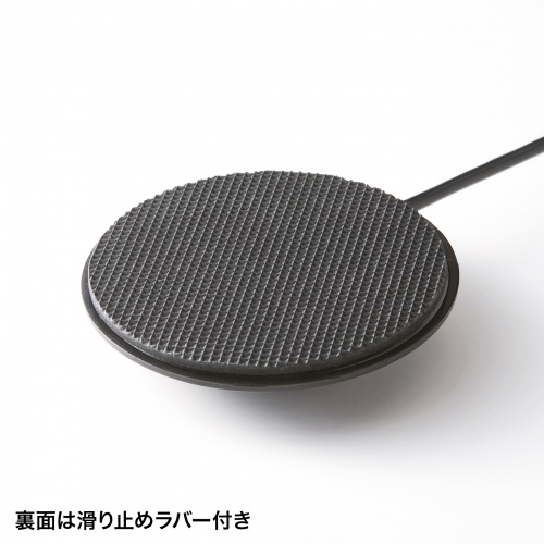 PCマイク（フラット型・無指向性・全指向性・3.5mmステレオミニプラグ・Web会議・小型） MM-MC23N サンワサプライ