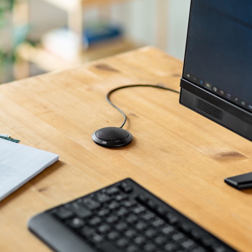 PCマイク（フラット型・無指向性・全指向性・3.5mmステレオミニプラグ・Web会議・小型） MM-MC23N サンワサプライ