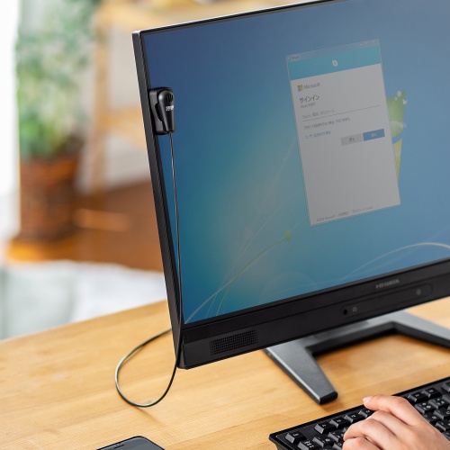 クリップ付きPCマイク（ピンマイク・無指向性・全指向性・3.5mmステレオミニプラグ・Web会議・小型） MM-MC24N サンワサプライ