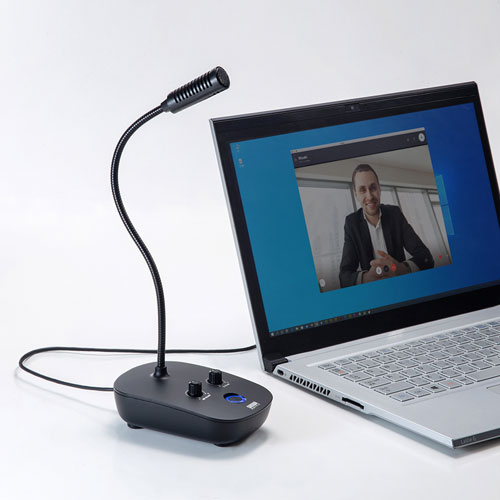 スピーカーフォン（USB・単一指向性・Web会議・小型・スタンド型