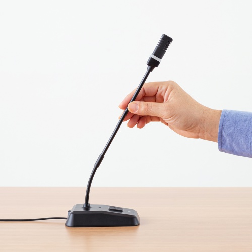 USBスタンドマイク（Type-C/USB A両対応・DSPノイズキャンセリング・ミュート機能・ステレオミニプラグポート搭載・Windows Mac Zoom・録音・文字起こし）