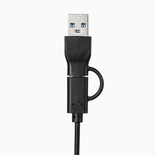 USBスタンドマイク（Type-C/USB A両対応・DSPノイズキャンセリング・ミュート機能・ステレオミニプラグポート搭載・Windows Mac Zoom・録音・文字起こし）