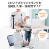 USBスタンドマイク（Type-C/USB A両対応・DSPノイズキャンセリング・ミュート機能・ステレオミニプラグポート搭載・Windows Mac Zoom・録音・文字起こし）