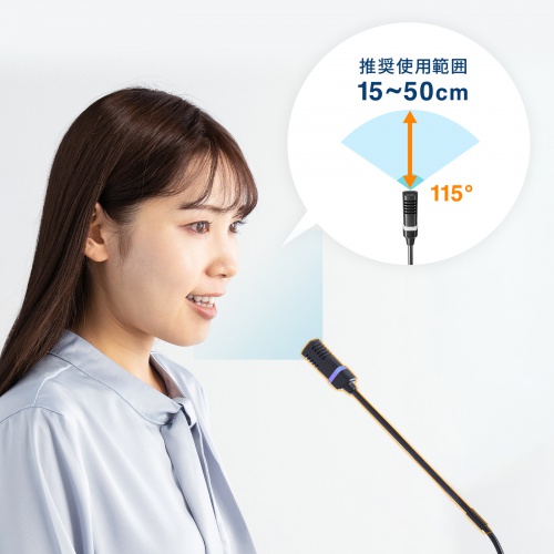 USBスタンドマイク（Type-C/USB A両対応・DSPノイズキャンセリング・ミュート機能・ステレオミニプラグポート搭載・Windows Mac Zoom・録音・文字起こし）