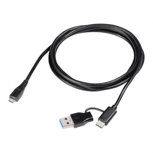 USBマイク（ノイズキャンセル・USB A/Type-C両対応・無指向性・DSPノイズキャンセリング・3極ポート搭載・ミュートボタン・ケーブル2m・WEB会議・会話録音・文字起こし）