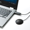 PCマイク（USB・無指向性・全指向性・Web会議・小型・Skype・Zoom・Teams・ノイズキャンセリング）MM-MCU06BK サンワサプライ