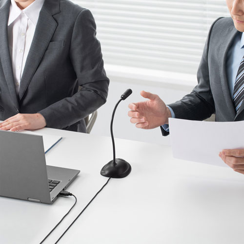 USBスタンドマイク（ミュートスイッチ付き）