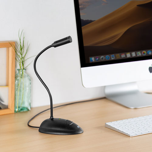 USBスタンドマイク（ミュートスイッチ付き）